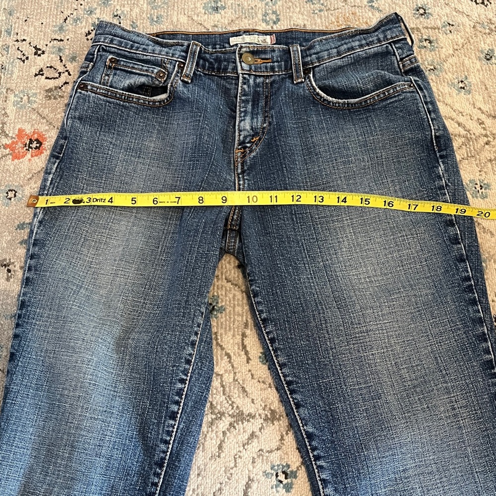 Levi’s Blue Straight 505 Cut-off Capri Jeans - Picture 6 of 15